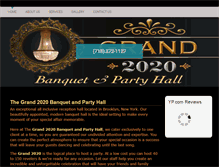 Tablet Screenshot of grand2020banquetandpartyhall.com